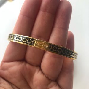 Coach bracelet in black and gold